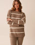 La Vie en Rose_Cinder & Snow Stripes_Chenille Long Sleeve Shirt_50100114_P00449_01