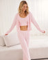 La Vie en Rose Chalk Pink Women Soft Knit Cardigan SKU: 50100126_60042 Image 00