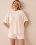La Vie en Rose Buttercream Women French Terry Short Sleeve T-shirt SKU: 50100127_20120 Image 01