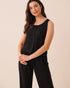 La Vie en Rose Black Beauty Women Button-Down Crinkle Cami SKU: 50100132_00001 Image 01