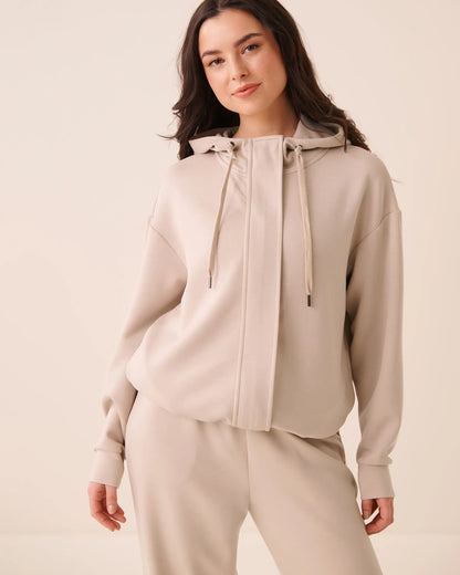 La Vie en Rose Mushroom Women Double-Knit Zip-Up Hoodie SKU: 50100136_20011 Image 05