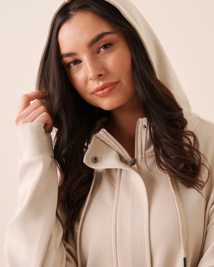 La Vie en Rose Mushroom Women Double-Knit Zip-Up Hoodie SKU: 50100136_20011 Image 07