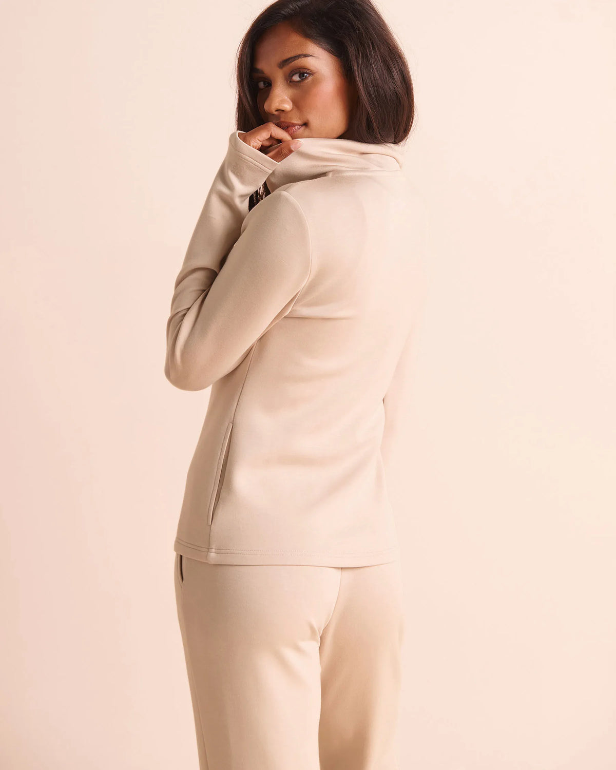 La Vie en Rose Mushroom Women Double-Knit Zip-Up Sweatshirt SKU: 50100143_20011 Image 02