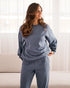 La Vie en Rose China Blue Women Terry Fleece Sweatshirt SKU: 50100145_40126 Image 01