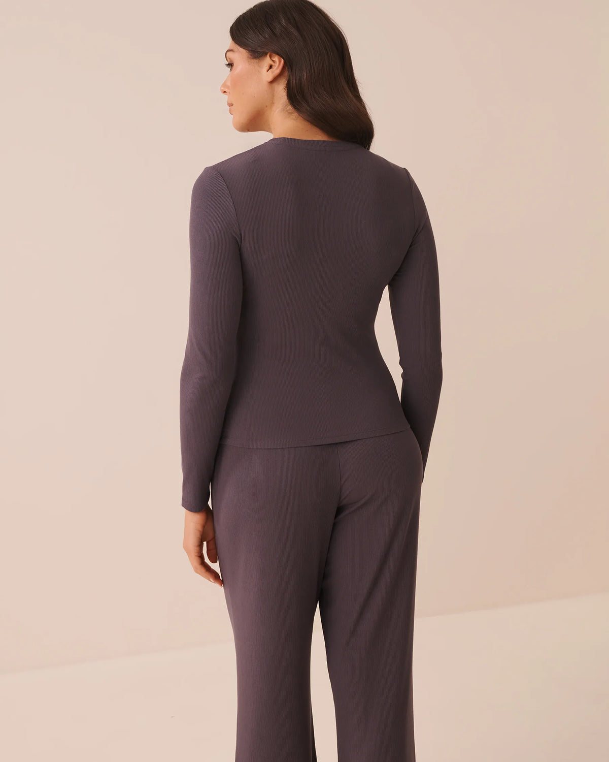 La Vie en Rose Periscope Women Ribbed Modal Long Sleeve Top SKU: 50100146_00049 Image 02