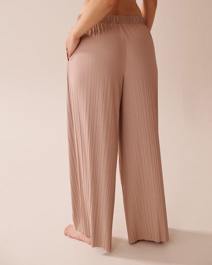 La Vie en Rose_Mushroom_Lightweight Pleated Effect Pants_50200092_20011_02