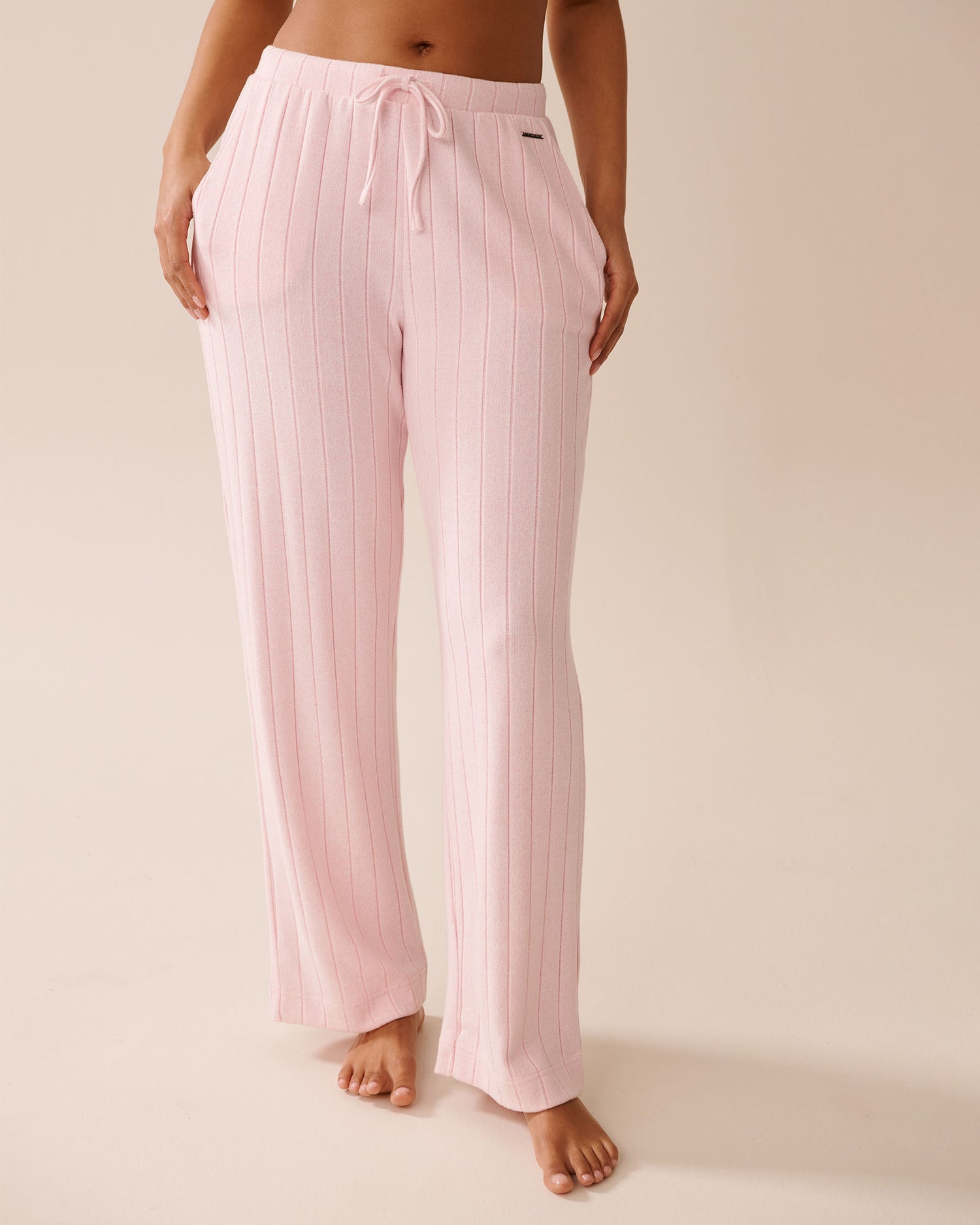 La Vie en Rose_Parfait Pink Mix_Ribbed Pants_50200099_60208_01