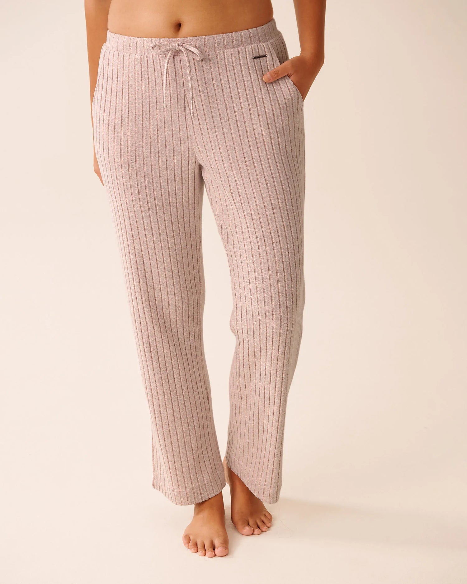 La Vie en Rose_Zephyr Mix_Ribbed Wide Leg Pants_50200105_60163_01