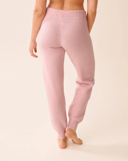 La Vie en Rose_Chalk Pink_Knit Jogger Pants_50200107_60042_02