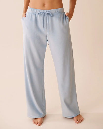 La Vie en Rose_Cashmere Blue_Velvet Pants_50200108_40248_01