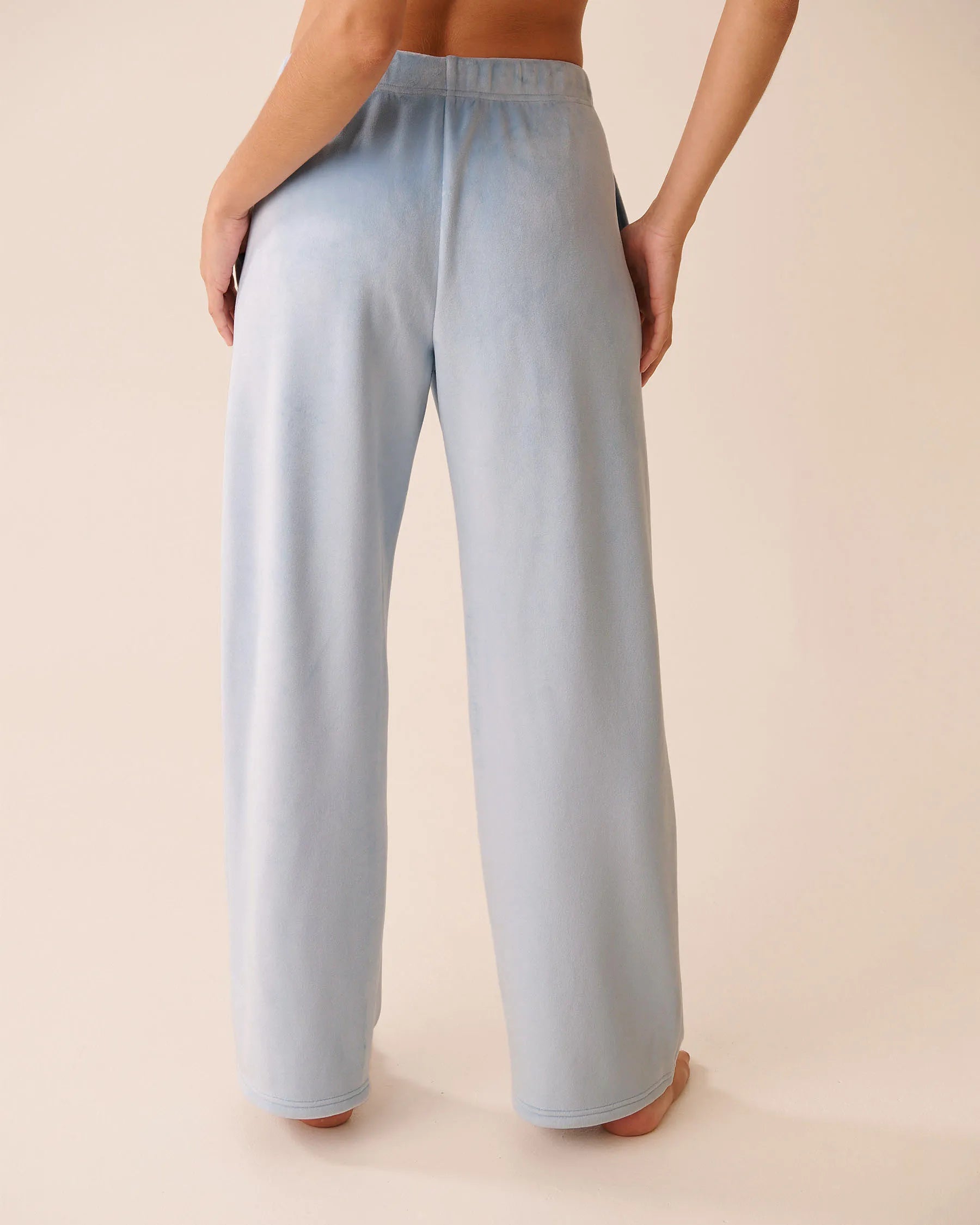 La Vie en Rose_Cashmere Blue_Velvet Pants_50200108_40248_02