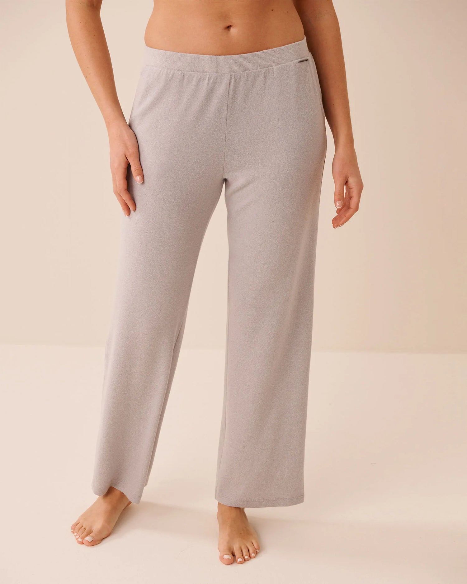 La Vie en Rose Comfy Grey Mix Women Soft Knit Pants SKU: 50200112_00007 Image 01