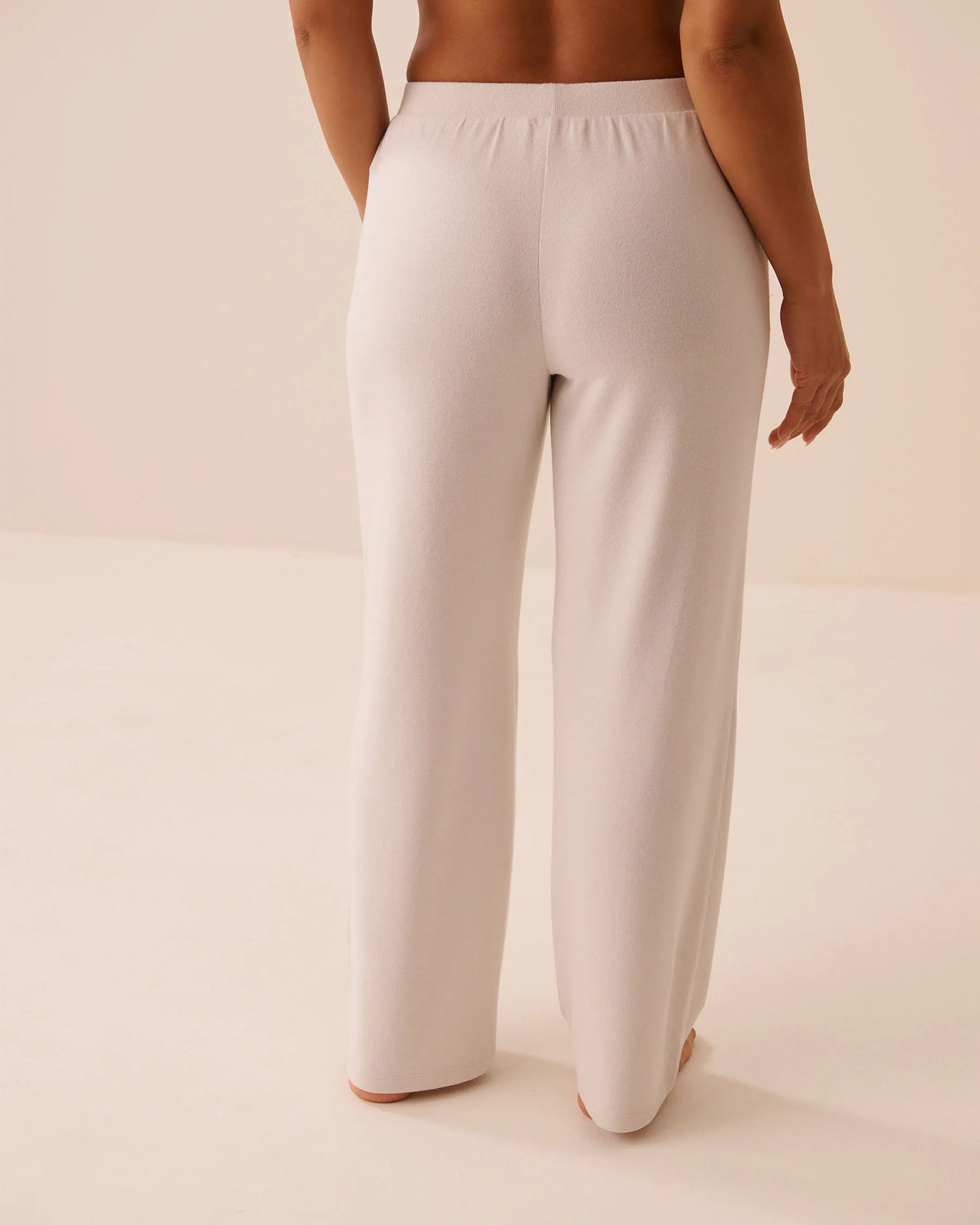 La Vie en Rose Beige Mix Women Soft Knit Pants SKU: 50200112_20079 Image 02
