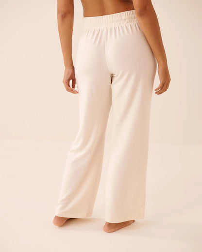 La Vie en Rose Buttercream Women French Terry Pants SKU: 50200114_20120 Image 02