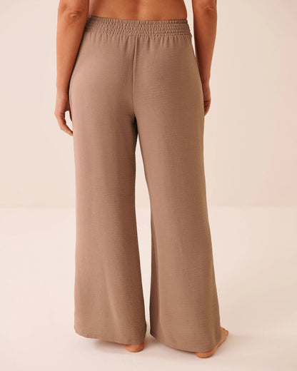 La Vie en Rose Brownie Women Wide Leg Crinkle Pants SKU: 50200116_20129 Image 02