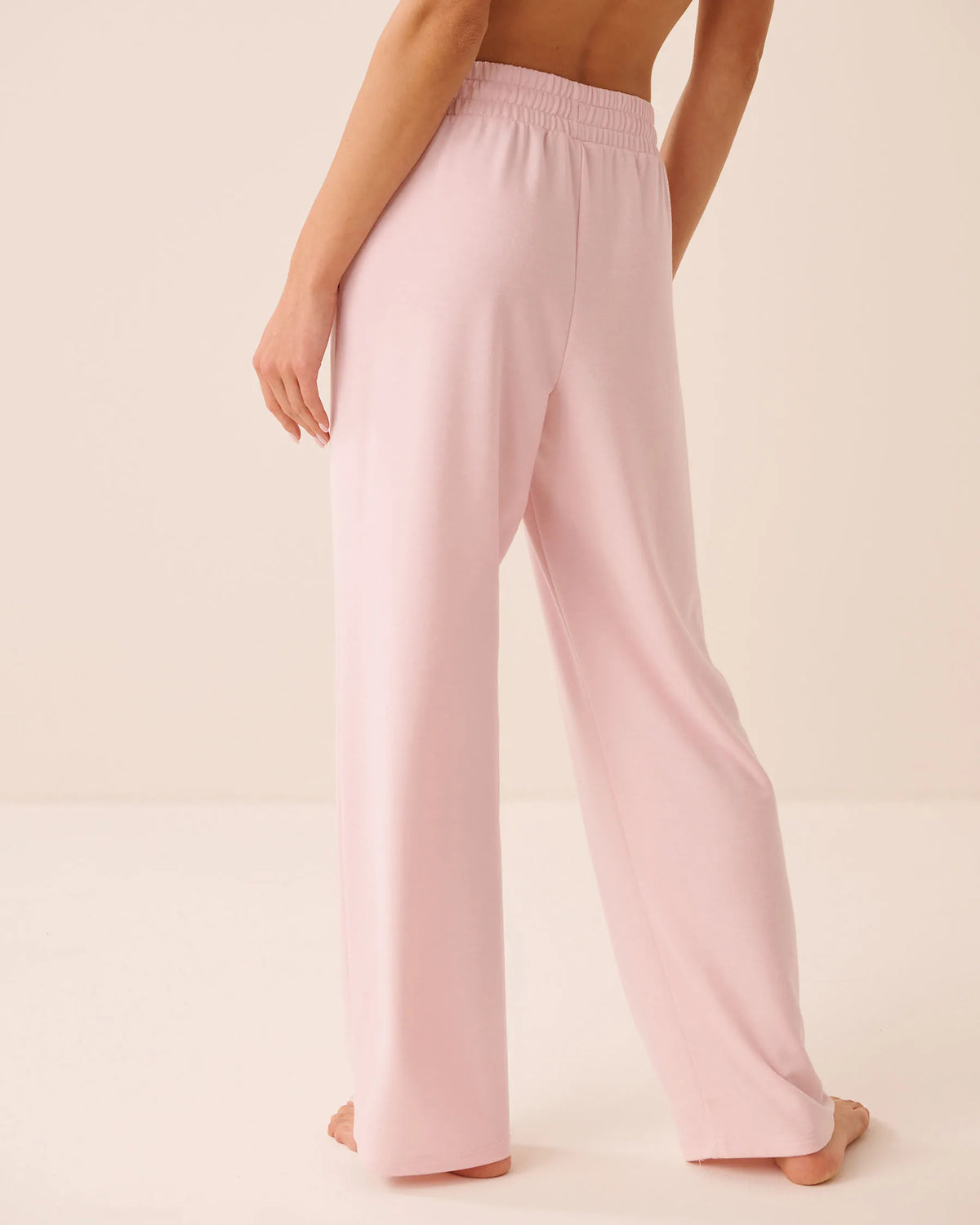 La Vie en Rose Chalk Pink Women French Terry Pants SKU: 50200123_60042 Image 02