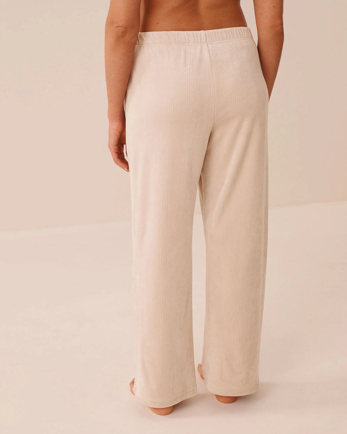 La Vie en Rose Mushroom Women Ribbed Velour Pants SKU: 50200126_20011 Image 02