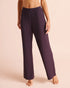 La Vie en Rose Plum Perfect Women Ribbed Modal Pants SKU: 50200128_50103 Image 01