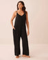 La Vie en Rose Black Beauty Women Wide Leg Crinkle Jumpsuit SKU: 50300012_00001 Image 01