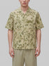 Benetton Light Green Men Printed Linen Blend Shirt SKU: 503SUQ05B_96K Image 00