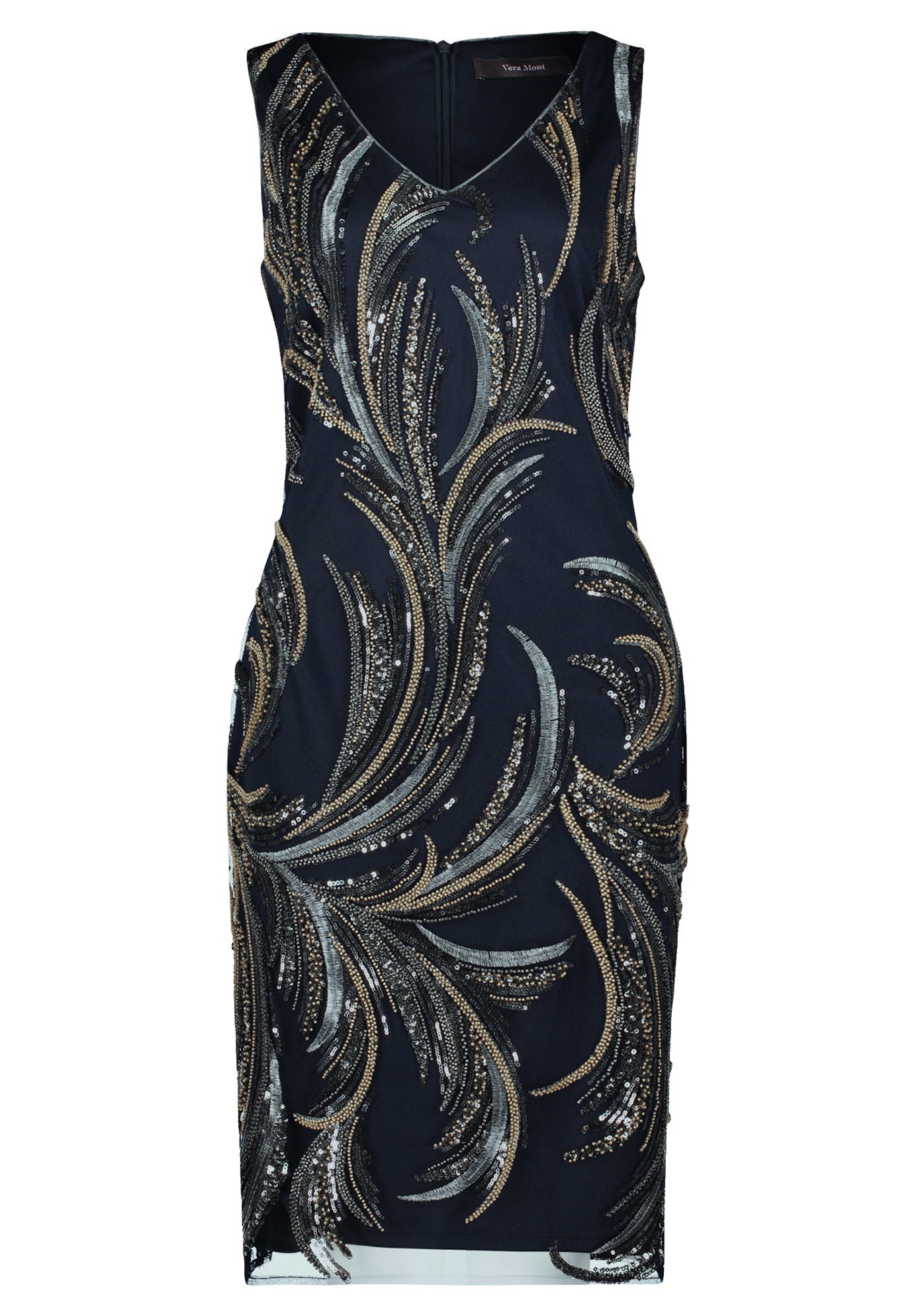 Vera Mont_Sheath Dress with Embroidery_5047-4085_9888_04