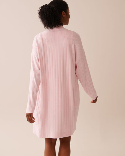 La Vie en Rose_Parfait Pink Mix_Ribbed Long Cardigan_50500015_60208_06