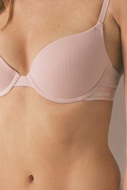 Women Secret_GORGEOUS Pink Cotton Push-Up Bra in Different Cup Sizes_5052267_70_05
