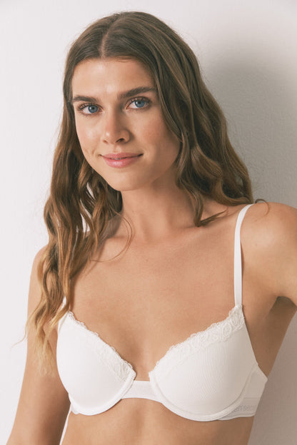 Women Secret_BEAUTIFUL Classic Ivory Cotton Bra in Different Cup Sizes_5052272_96_01