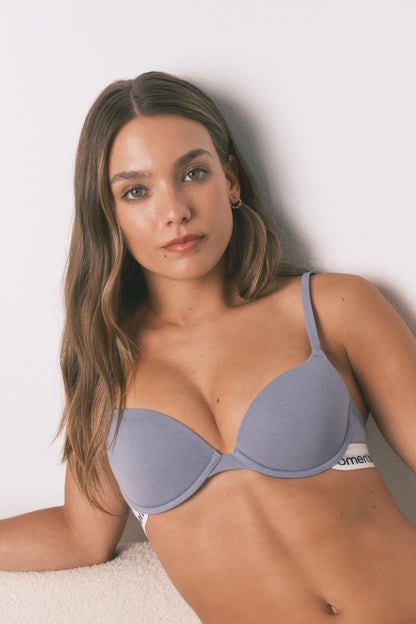Women Secret_Medium Blue_Classic BEAUTIFUL Blue Cotton Bra_5052304_15_02