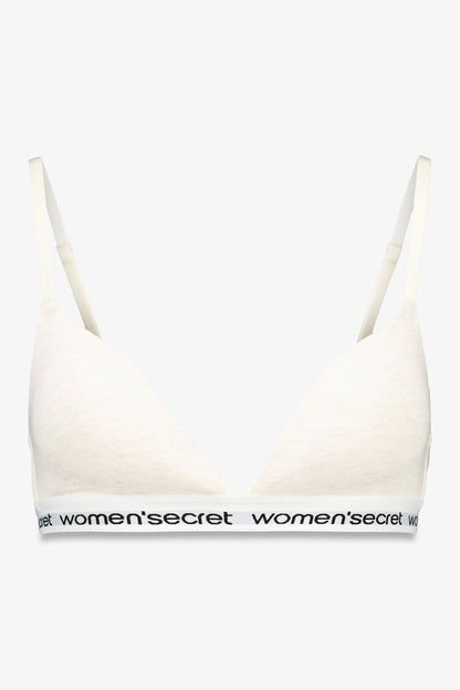 Women Secret_Ivory_CHARMING Triangle White Cotton Bra in Different Cup Sizes_5052307_96_07