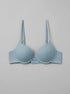 Women Secret Medium Blue Women GORGEOUS Green Ribbed Cotton Push-Up Bra in Different Cup Sizes SKU: 5053866_15 Image 00