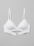Women Secret Ivory Women CHARMING White Ribbed Cotton Triangle Bra in Different Cup Sizes SKU: 5053885_96 Image 00