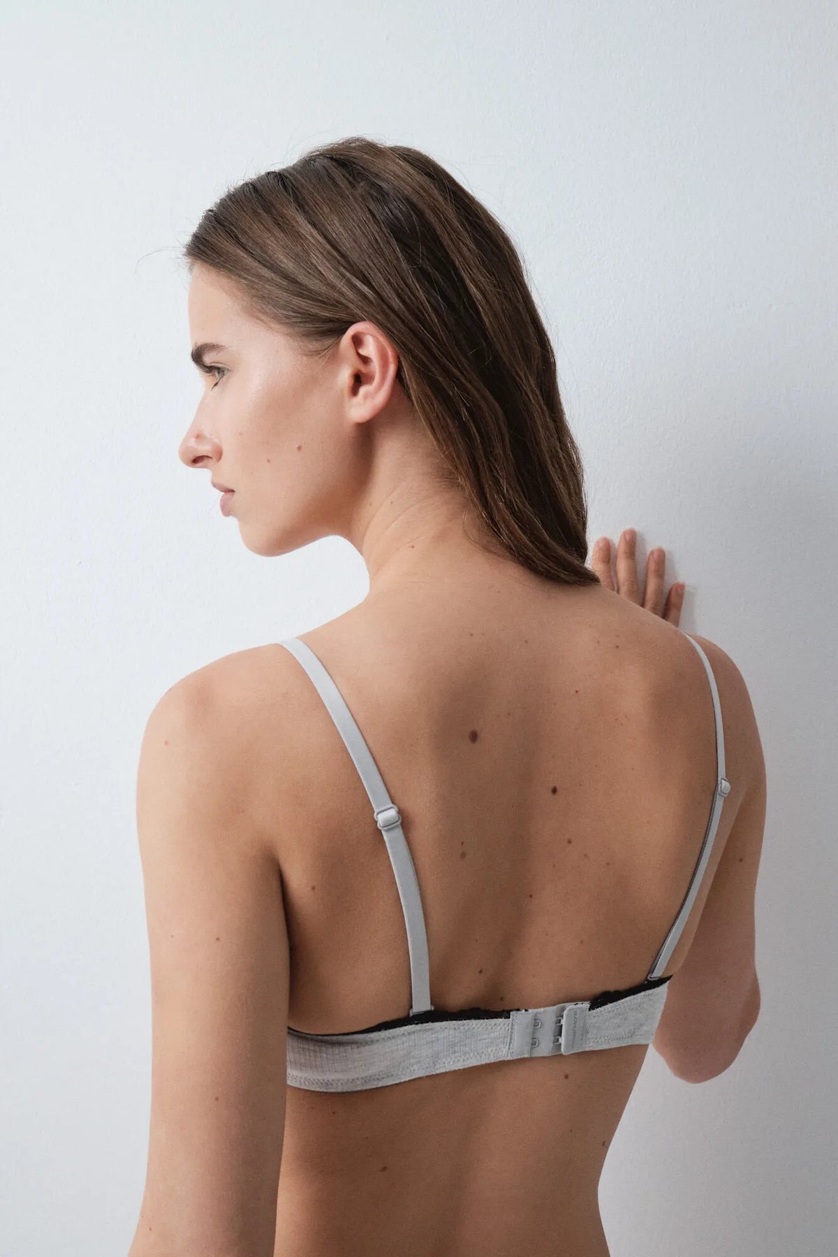 Women Secret Medium Grey Women Grey Cotton Padded Classic Bra BEAUTIFUL in Different Cup Sizes SKU: 5054778_46 Image 04