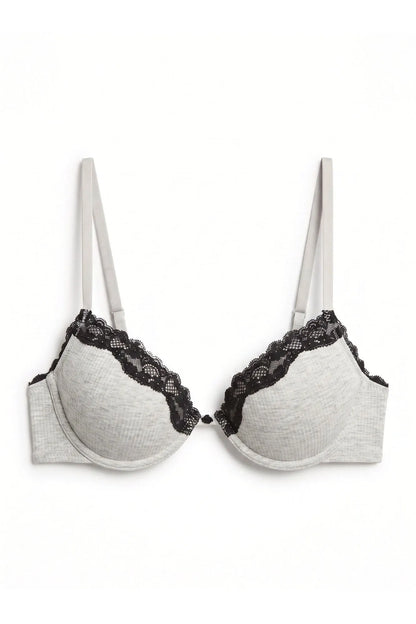 Women Secret Medium Grey Women Grey Cotton Padded Classic Bra BEAUTIFUL in Different Cup Sizes SKU: 5054778_46 Image 05
