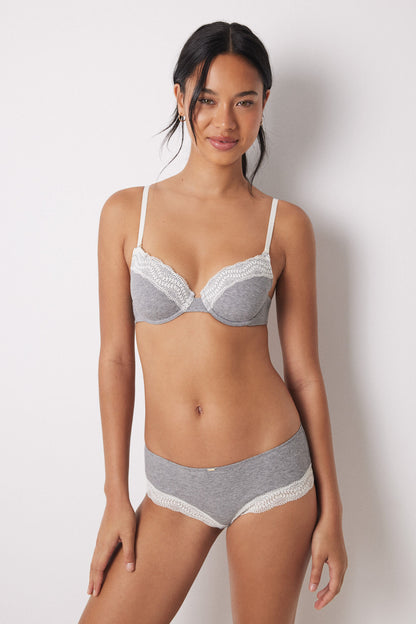 Beautiful Gray Cotton Bra In Different Cup Sizes_02