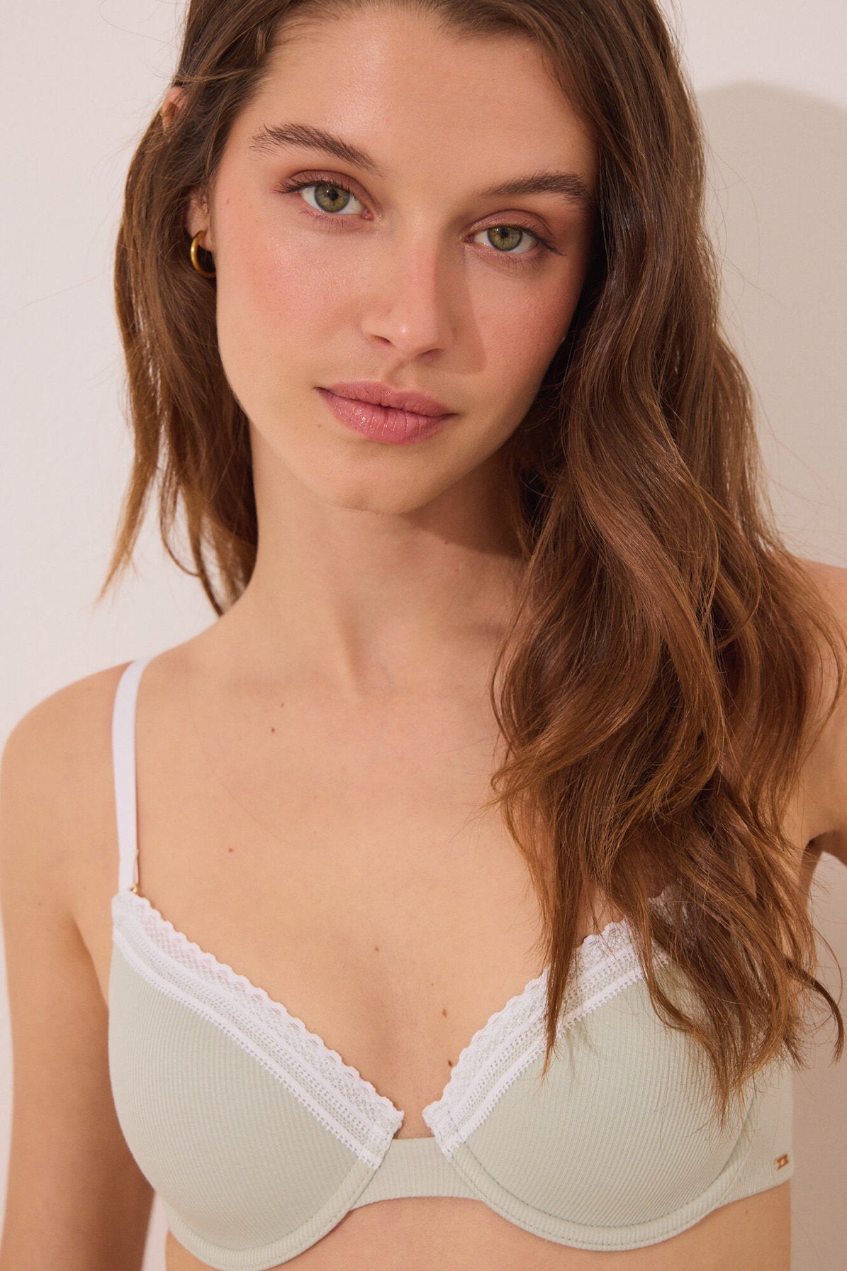 Women Secret_BEAUTIFUL Classic Padding Cotton Bra with Green Underwire in Defferent Cup Sizes_5059787_27_03