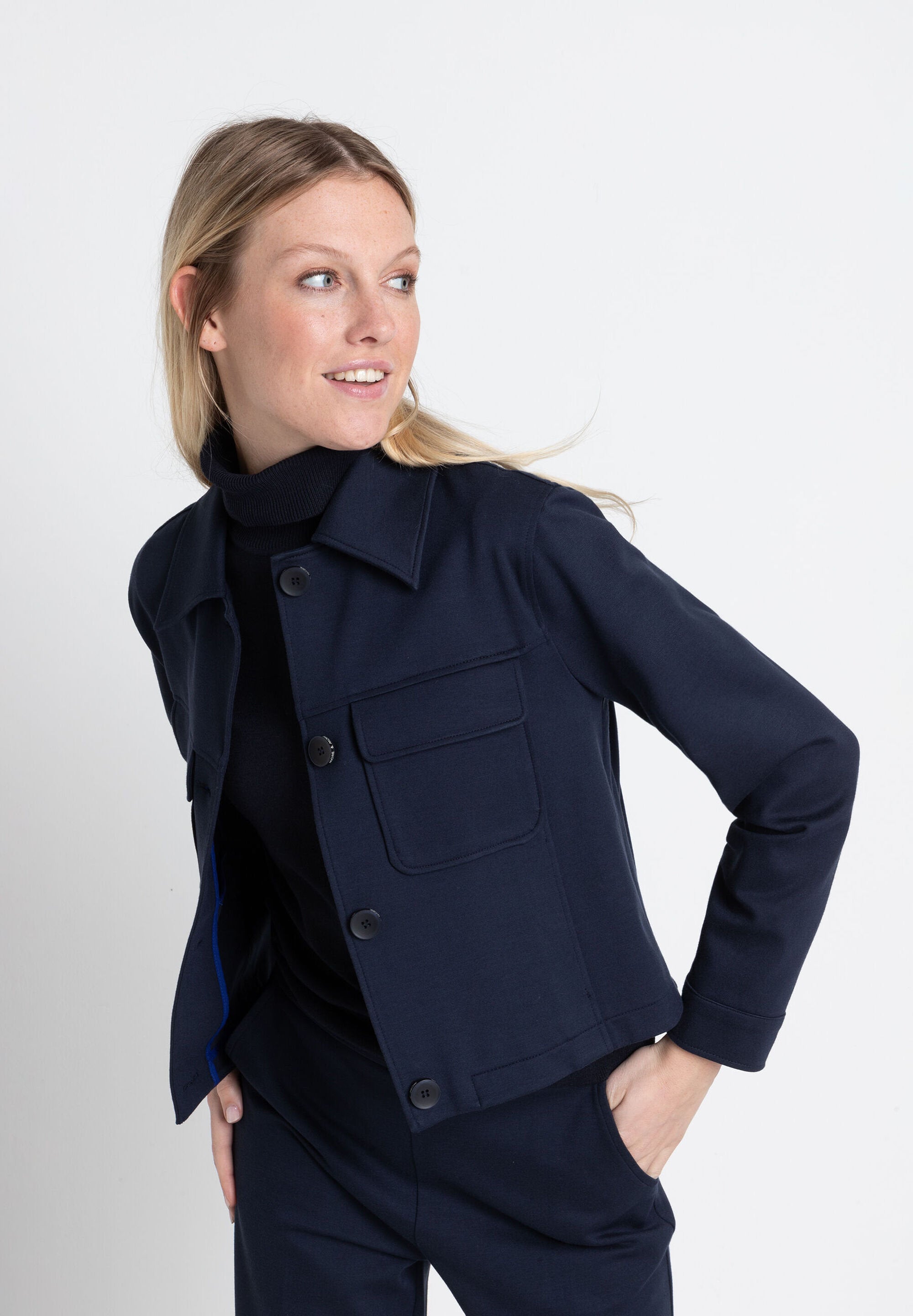 More &amp;  More_Navy Jersey Jacket_51016602_0370_04