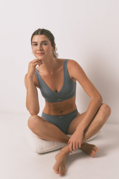 Women Secret_LOVELY Light Grey Ribbed Seamless Top_5102002_47_02