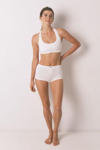 Women Secret_LOVELY Ivory Checkered Seamless Top_5102006_96_03