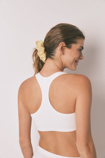 Women Secret_LOVELY Ivory Checkered Seamless Top_5102006_96_05