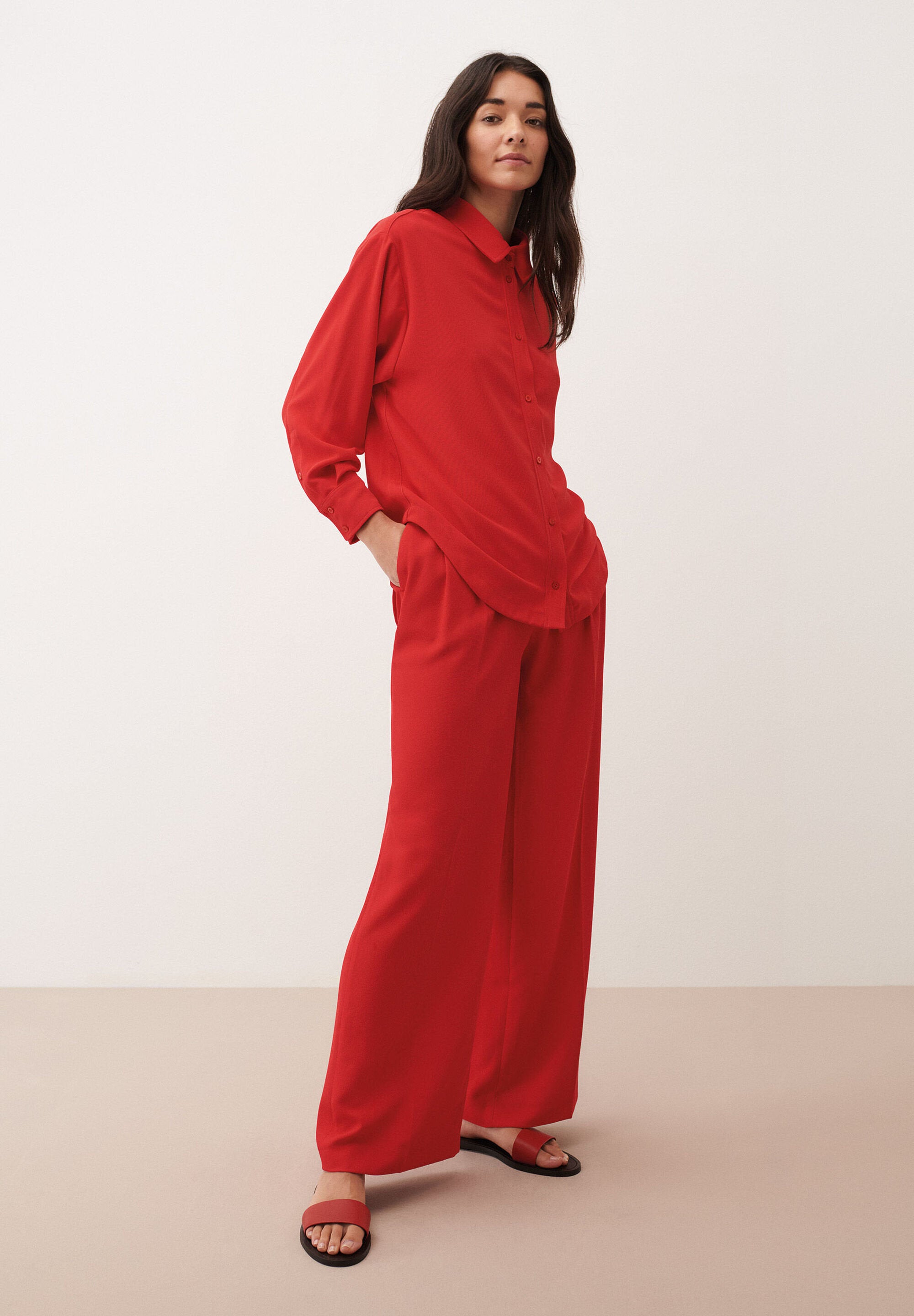 More &amp;  More_Soft Red Long Blouse_51022061_0536_02