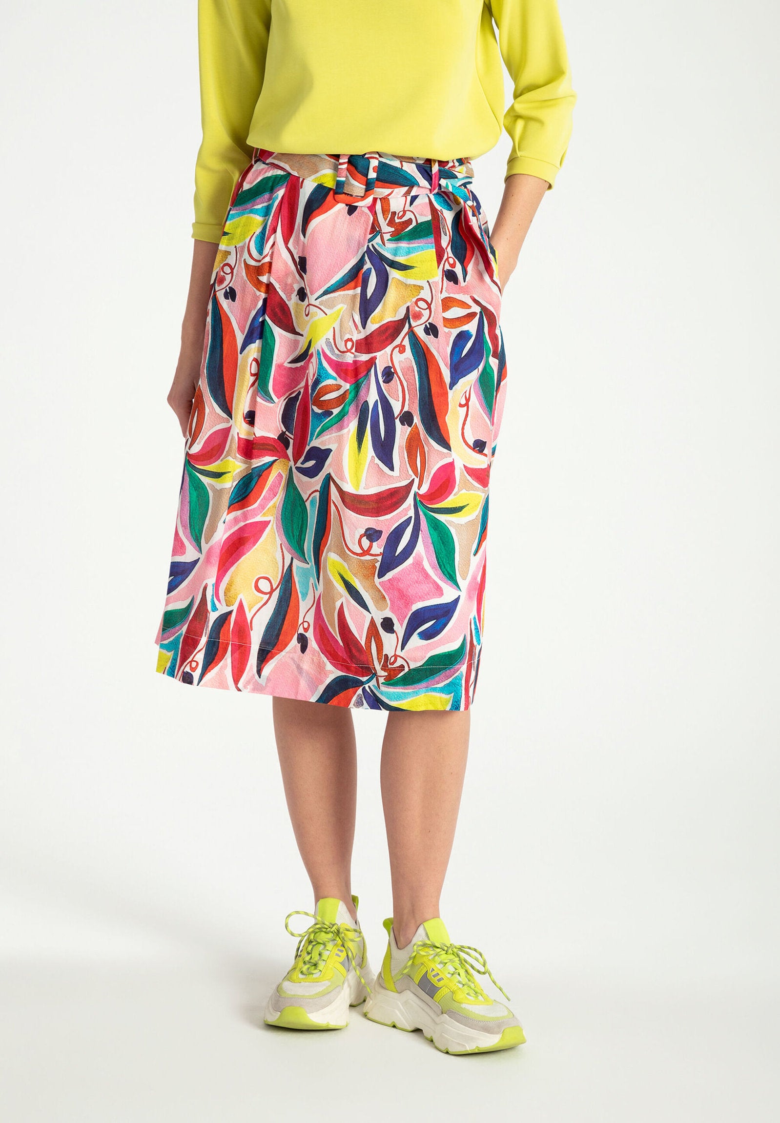 More &amp;  More_Wide Print Skirt_51025053_6536_02
