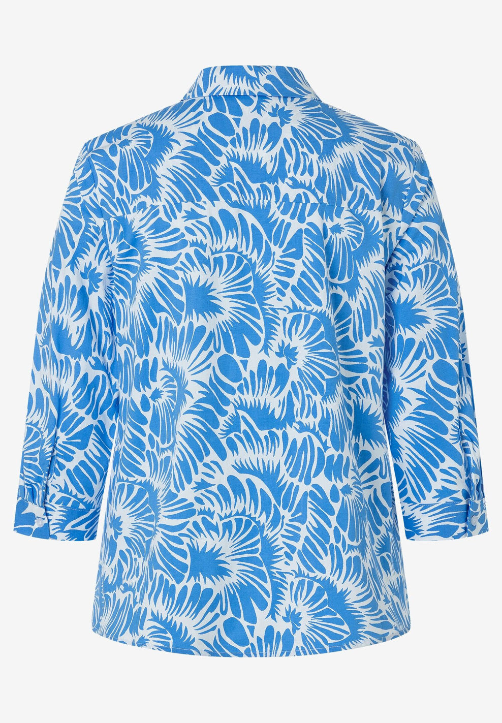 More &amp;  More_Blue/White Print Blouse_51032002_1330_04