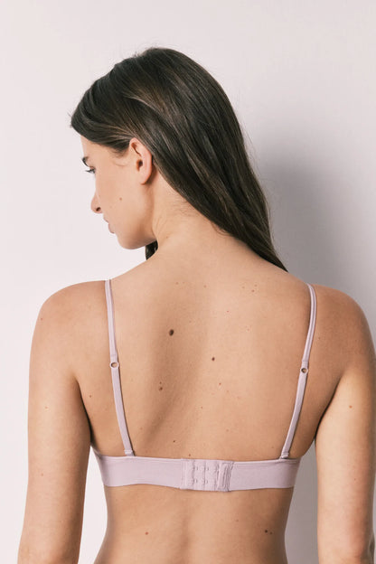 Women Secret Purple/Lilac Women Lilac Seamless Ribbed Triangle Top NATURAL SKU: 5104038_75 Image 04