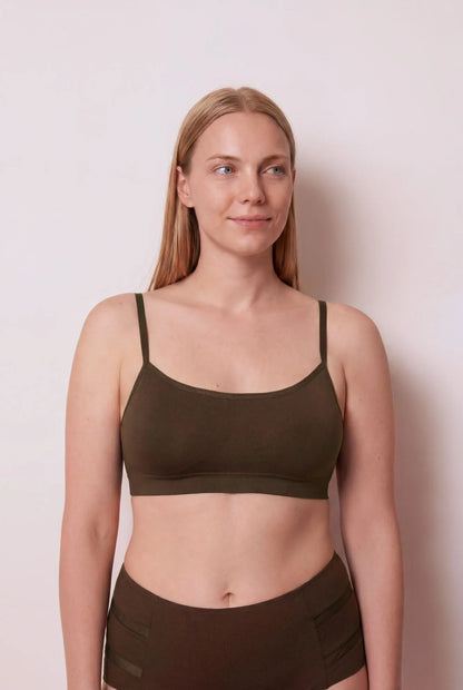 Women Secret Purple/Lilac Women Brown Seamless Padded Top SKU: 5104042_76 Image 05
