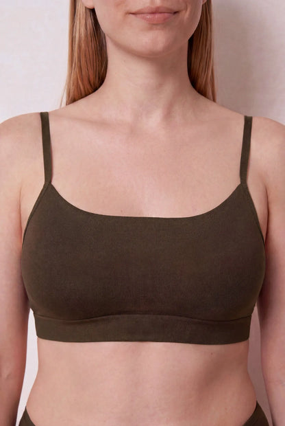 Women Secret Purple/Lilac Women Brown Seamless Padded Top SKU: 5104042_76 Image 06