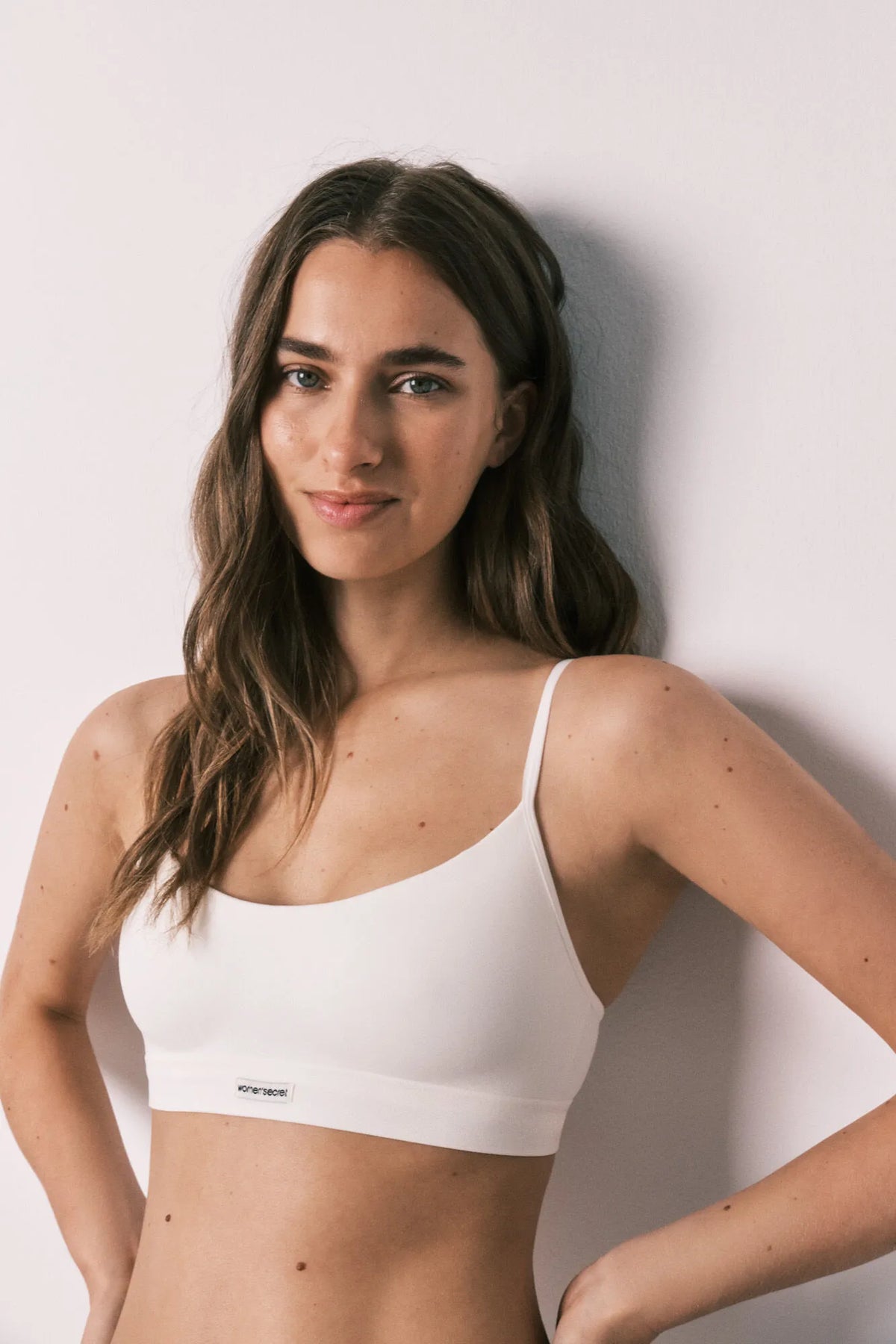 Women Secret Ivory Women White Seamless Padded Top SKU: 5104043_96 Image 03