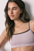 Women Secret Purple/Lilac Women Lilac Seamless Ribbed Top SKU: 5104047_75 Image 01