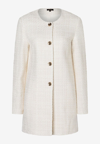 More &amp; More_Ecru Long BouclŽ Jacket_51046859_0041_01