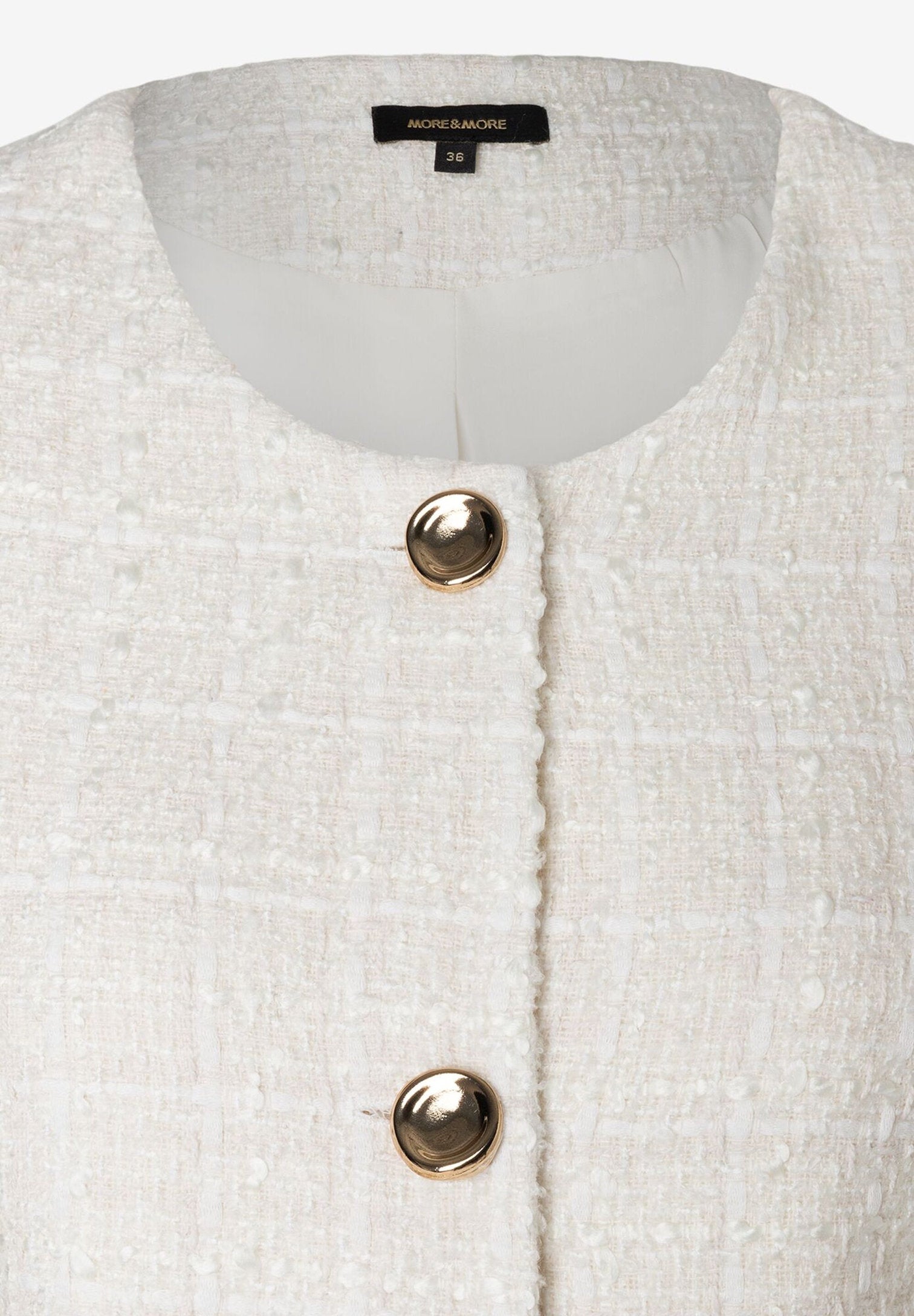 More &amp; More_Ecru Long BouclŽ Jacket_51046859_0041_03